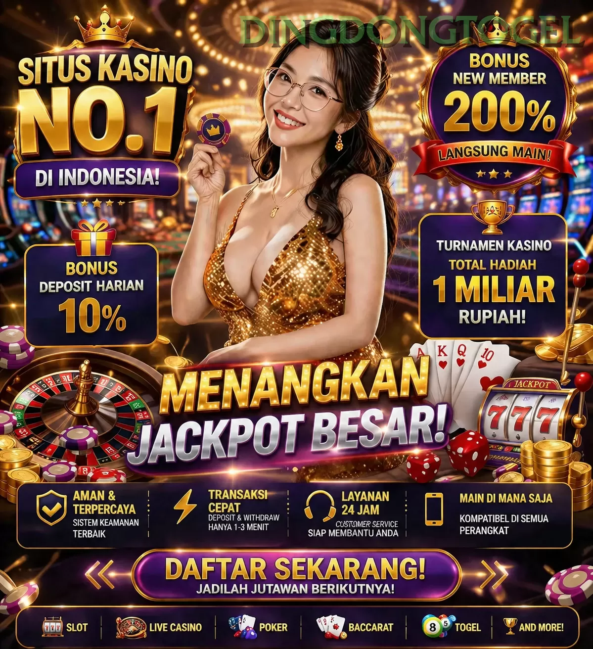 BONUS GARANSI KEKALAHAN SALDO KEMBALI 100_ promotion image